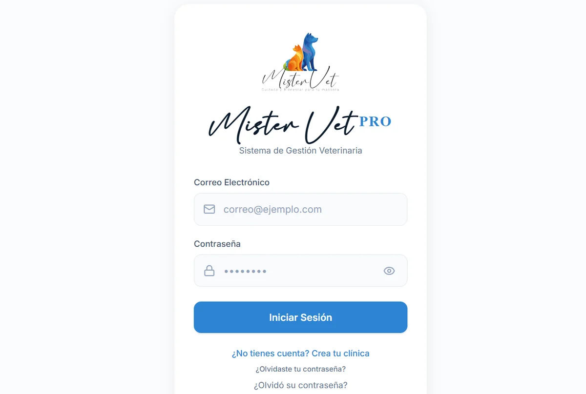 MisterVet Pro - Captura del software